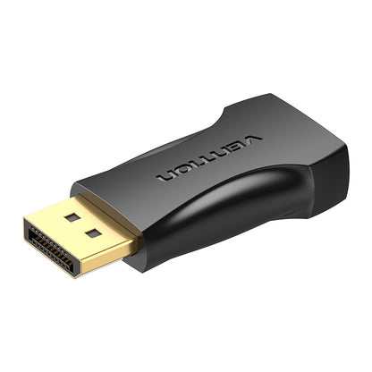 Vention Male DisplayPort to HDMI Female Adapter with 1080p 60Hz Full HD Video and Audio Sync, Gold-Plated Connector for PC, Laptop, Desktop Computer, Monitor, Projector, Smart TV | HBOB0