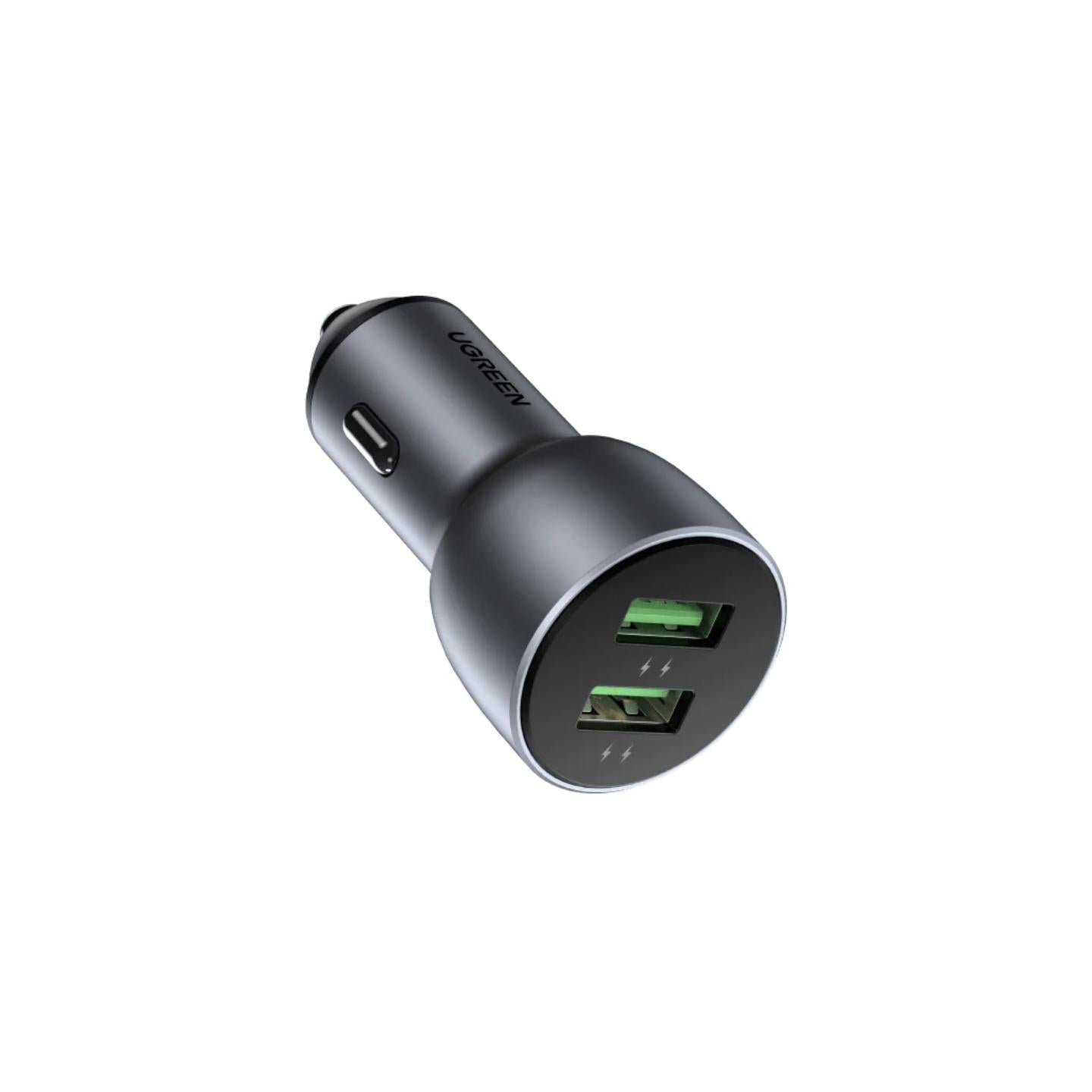 UGREEN 36W Dual Port QC 3.0 USB Car Charger Adapter for