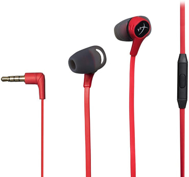 [CLEARANCE] HyperX HX-HSCEB-RD Cloud Earbuds, Gaming Headphones with Mic for Nintendo Switch and Mobile Gaming