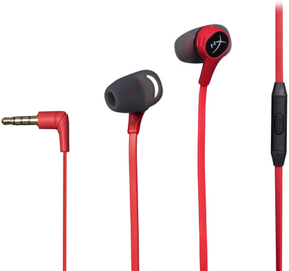 [CLEARANCE] HyperX HX-HSCEB-RD Cloud Earbuds, Gaming Headphones with Mic for Nintendo Switch and Mobile Gaming