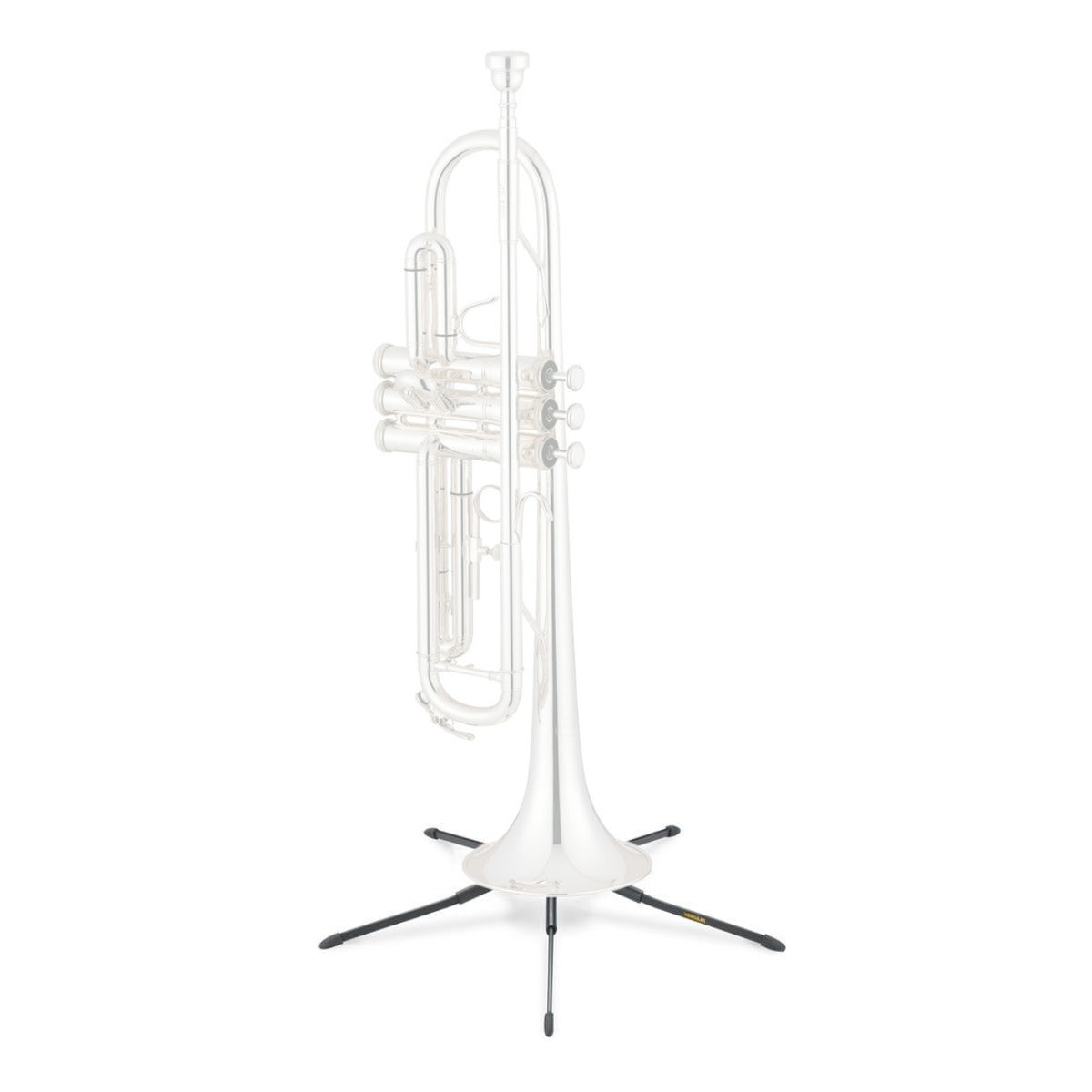 Hercules TravLite Foldable Trumpet Stand with 5kg Weight Capacity, Compact In-Bell Design, Velvet Base | DS410B