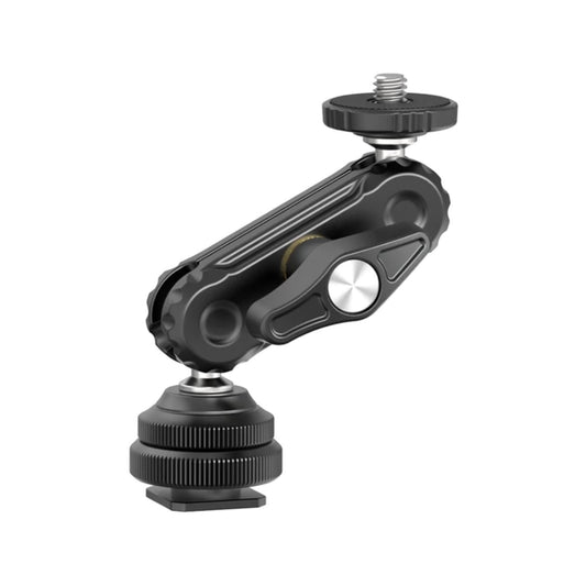 Ulanzi R098 Double Ball Head Joint with Cold Shoe Camera Mount and 1/4" Screw Port Dual Adapter for Fill Light, Monitor, Microphone