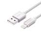 [CLEARANCE] UGREEN USB-A Male to Lightning Male 480Mbps Data Syncing & Charging Cable with Aluminum Braided Case for Smartphones & Tablets (2M) | 6016