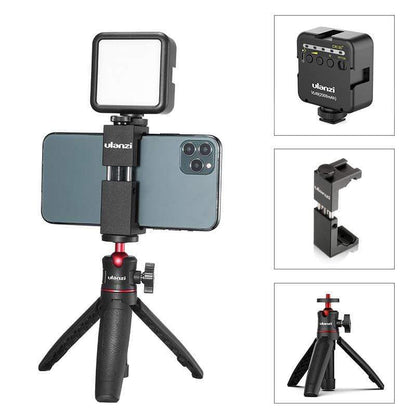 ULANZI 2057 VLOG KIT 6 Mini LED Video Light Extendable Tripod Kit