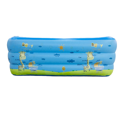 [CLEARANCE] UCassa 180 x 140 x 55cm Inflatable Rectangular Swimming Pool 2ft Three Layer with Cute Animal Design for Kids and Adults for kids and Adults (122M)
