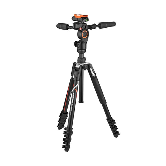 Manfrotto Befree Live Advanced 4-Section Quick Release Tripod and 3-Way Fluid Head with 6kg Load Capacity & Arca-Type for Sony Alpha Cameras | MKBFRLA-3W