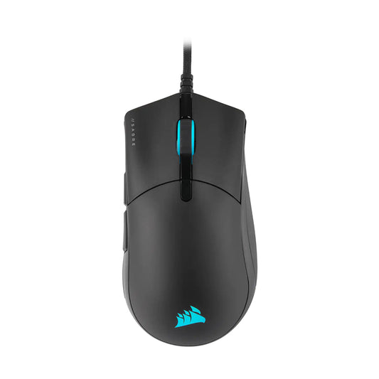 CORSAIR Sabre Pro Champion iCUE RGB Wired Optical Gaming Mouse with 18000 DPI, 6 Programmable Buttons, Axon Hyper-Processing Technology, 8000Hz Hyper Polling and Quickstrike Buttons | CH-9303111-AP