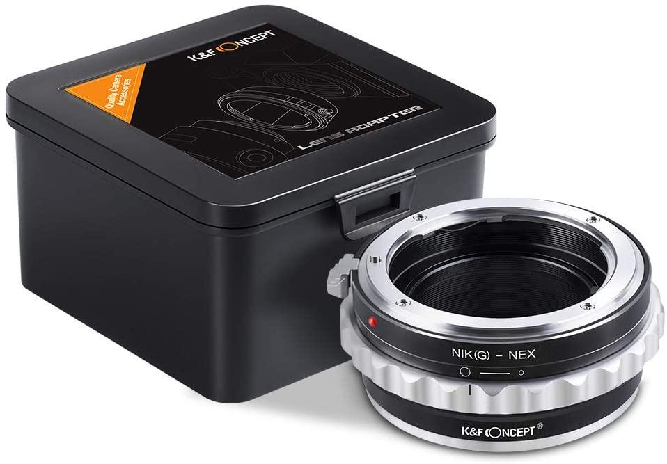 K&F Concept NIK(G)-NEX High Precision Lens Adapter Mount for Nikon F and G Mount Lens to Sony E-Mount Body Mirrorless Camera