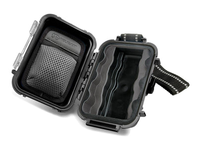 Pelican i1010 Waterproof Case Crushproof Hard Casing with Rubber Liner, Lid Organizer, External Headphone Jack for MP3 Players Earphones (Yellow)