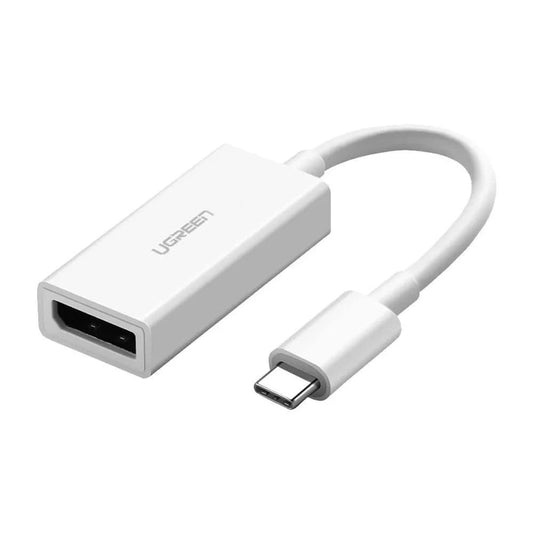 UGREEN 4K 60Hz USB-C Male to DisplayPort DP Female Cable Adapter Cable for PC Laptops and TV Monitor Display (White) | 40372