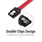 Vention SATA Cable 3.0 to Hard Disk Drive SSD HDD 6Gbps High-Speed Data Cable with Right-Angle /Straight Interface 0.5-Meters (KDD)