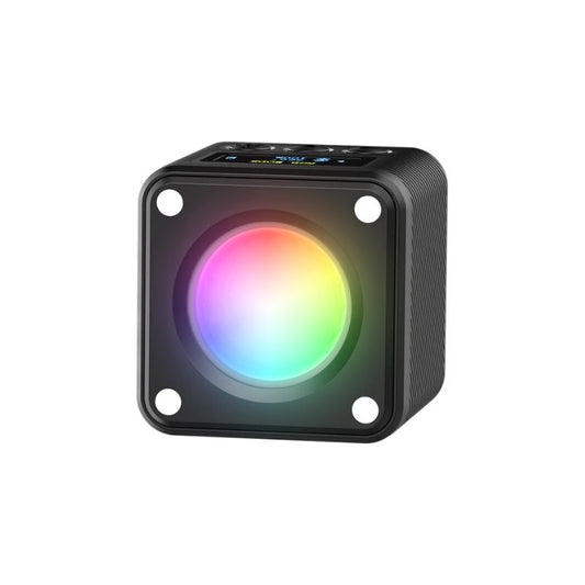 Ulanzi L2 RGB COB Magnetic Mini Cube Video Light with LCD Screen, 1/4" Screw Mount, Dual Cold Shoe for Photography & Videography | 2878