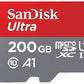 SanDisk Ultra 200GB SDXC UHS-I Micro SD Card with 120mb/s Read Speed A1 | Model - SDSQUA4-200G-GN6MN