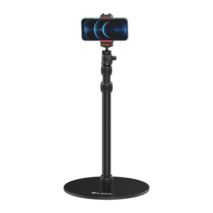 [CLEARANCE] Vijim by Ulanzi LS09 Extendable Heavy Base Stand with 1/4-inch Ball Mount, Smartphone Clip, and Action Cam Adapter for Cameras and Lights | 2952