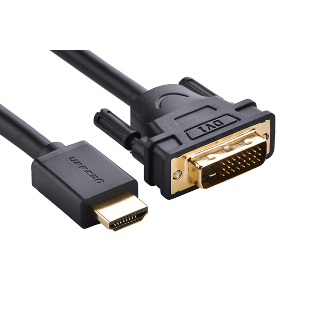 UGREEN HDMI Male to DVI 24+1 Male Bidirectional Video Cable with Gold-Plated Contacts and Up to 1080P HD Support (1M,2M, 3M, 5M) | 30116, 10135, 10136, 10137
