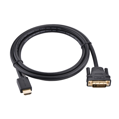 [CLEARANCE] UGREEN HDMI Male to DVI 24+1 Male Bidirectional 5-Meters Video Cable with Gold-Plated Contacts and Up to 1080P HD Support | 10137