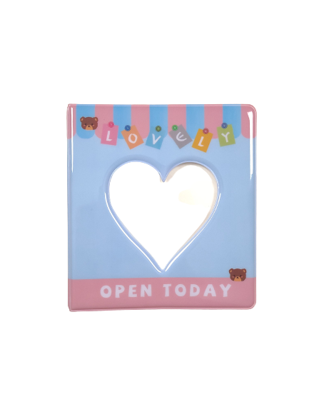 Pikxi 7 x 6 Inch Cute Photo Album 50 - 100 Picture Cards Book with Assorted Design (Available in Yellow, Blue, Pink, Cow Milk)