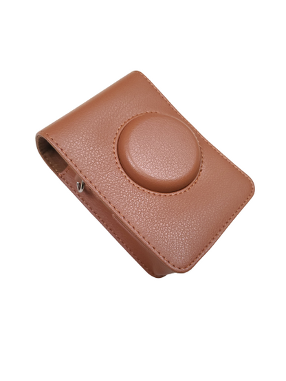 [CLEARANCE] Pikxi Leather Camera Case Cover Carrying Bag for Fujifilm Mini Evo Instant Camera (Vertical) (Black)