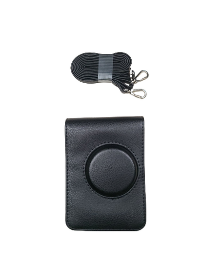 [CLEARANCE] Pikxi Leather Camera Case Cover Carrying Bag for Fujifilm Mini Evo Instant Camera (Vertical) (Black)