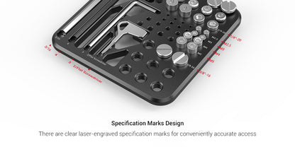 Smallrig MD3184 Storage Plate Kit for Most Commonly Used Camera Rig Screws and Hex Keys