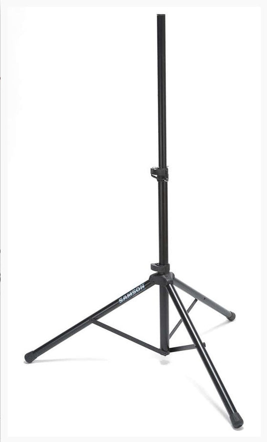 Samson SP100 Heavy Duty Speaker Stand with Adjustable Height up to 6' Feet Telescoping with Locking Latch
