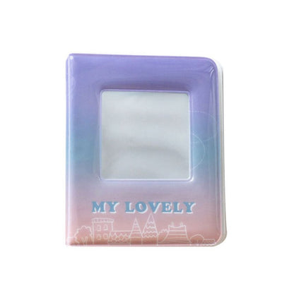 [CLEARANCE] Pikxi Cute Lovely Photo Album 36 Pockets 2.5 x 3.9 Inch Pictures Holder (White, Purple, Pink, Blue)
