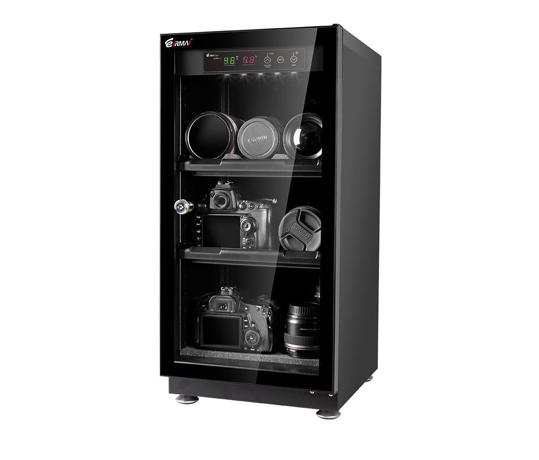 Eirmai 50L Electronic Digital Dry Cabinet Dehumidifying Box with Automatic AI Smart Control - 50 Liters (MRD-55S)
