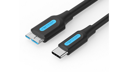 [CLEARANCE] Vention USB 3.0 C Male to Micro-B Male 2A USB 5Gbps Cable (CQA) for Smartphones, Hard Drives and Select Laptops (Available in Different Lengths)