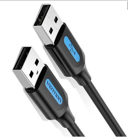 [CLEARANCE] Vention USB 2.0 A Male to A Male Cable 0.25M Black PVC Type