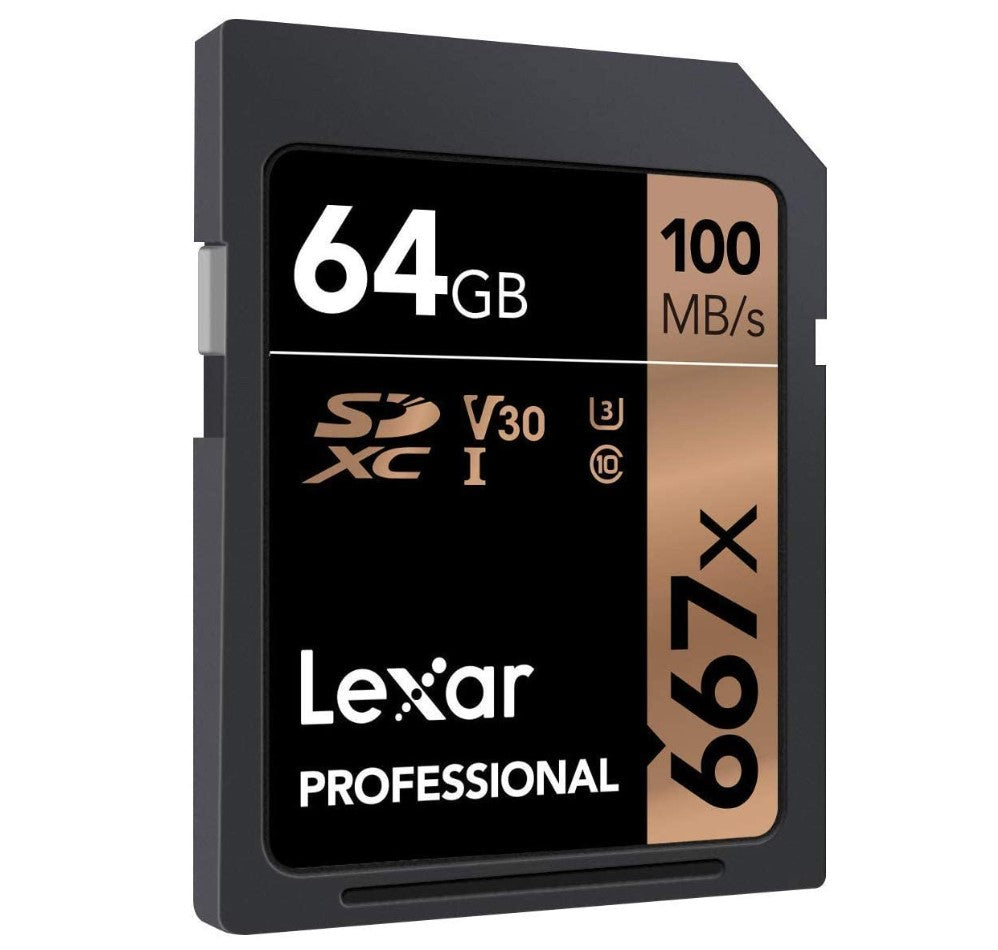 Lexar Professional 64GB High Performance SDXC Memory Card Class 10 up to 90 MB/100 MB/s Write and Read Speed  LSD64GB667