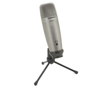 [CLEARANCE] Samson C01U Pro Zero Latency USB Studio Condenser Microphone Perfect with Mini Tripod Stand for Podcast, Musicians and Voice Recording