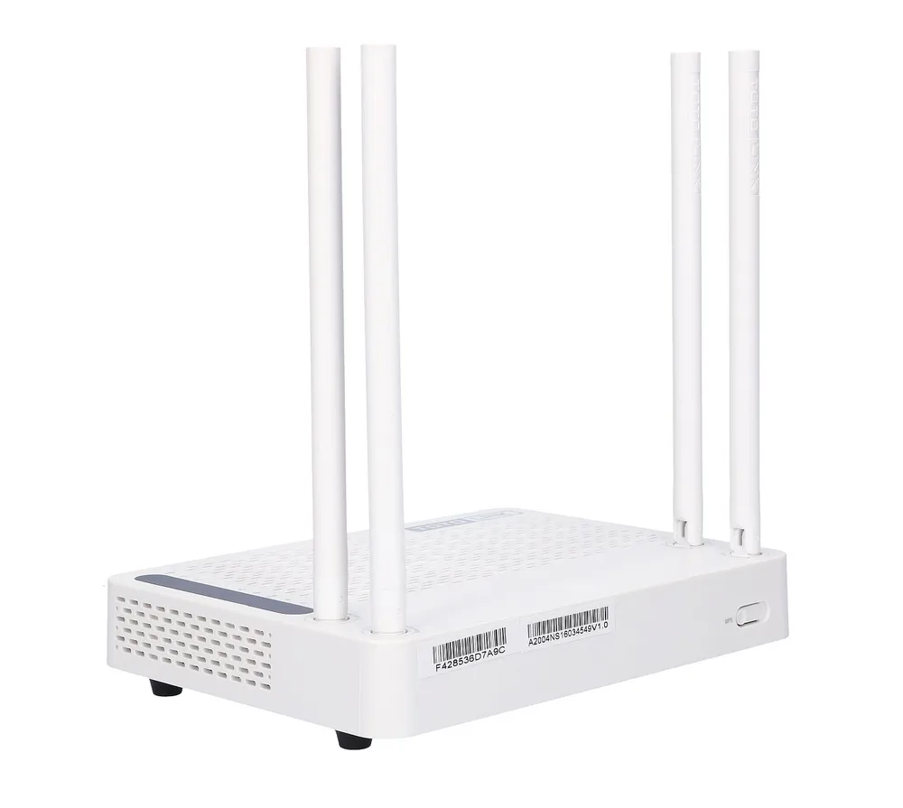 TOTOLINK A2004NS AC1200 Wireless Dual Band Gigabit WiFi Router with 4*5dBi Antennas, 1 WAN+4 LAN+ USB2.0 Mutil-Functional Ports
