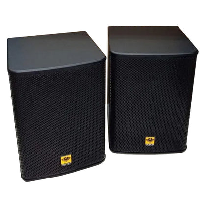 [CLEARANCE] KEVLER KR-312 12" 650W 2-Way Bass Reflex Passive Karaoke Loudspeaker (PAIR) with Banana-Type Audio Input Plugs, 4 Layer Voice Coil Woofer for Vocal and Bass Sound Reinforcement and Built-In Pole and Ceiling Bracket Mounting Ports