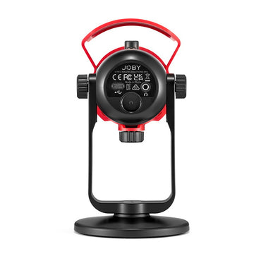 JOBY Wavo POD Omnidirectional USB Desktop Condenser Microphone with LED Indicators, On-Board Controls, USB Type-C and 3.5mm Headphones Output for Streaming and Podcast | 1775