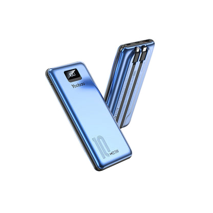 [CLEARANCE] Yoobao LC2 PRO 10000mAh Portable Powerbank with LED Display, PD20W Power Delivery Quick Charge with Built-in Two-Way Type C and Lightning Cable