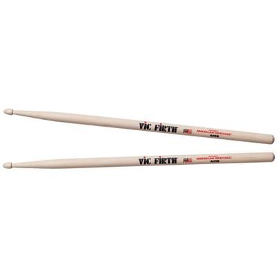 Vic Firth American Heritage 5B Maple Wood Tear Drop Tip Drumsticks (Pair) Drum Sticks for Drums and Percussion