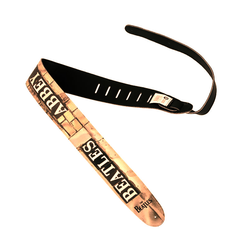 Planet Waves 2.5" The Beatles Collection Signature Vinyl Printed Guitar Strap (Help, Abbey Road) | 25LB03, 25LB07
