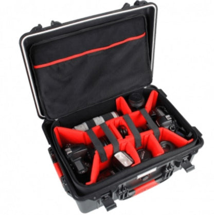 Eirmai R601 Waterproof Rolling Suitcase Hard Case with Inner Bag Detachable Sponge Dividers for Cameras, Drones and Accessories