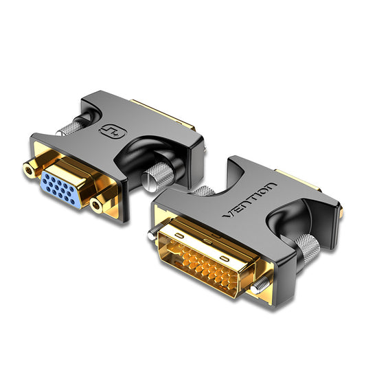 Vention 1080p 60Hz DVI (24+5) Male to VGA Female Gold Plated Video Adapter for PC, TV, Monitors, Projectors