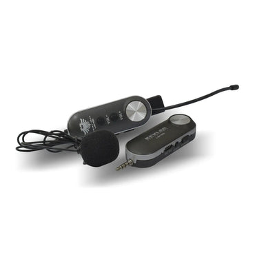 KEVLER LAV-100 Wireless Rechargeable Lavalier Microphone with 30m Max Broadcasting Range, 20 Selectable UHF Channel Frequencies and 400mAh Battery Capacity for Smartphones
