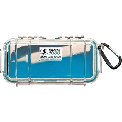 Pelican 1030 Micro Case Watertight Crushproof Dustproof Clear Hard Casing with Rubber Liner, Automatic Pressure Equalization Valve for Phones Small Electronics (4 Colors Available)