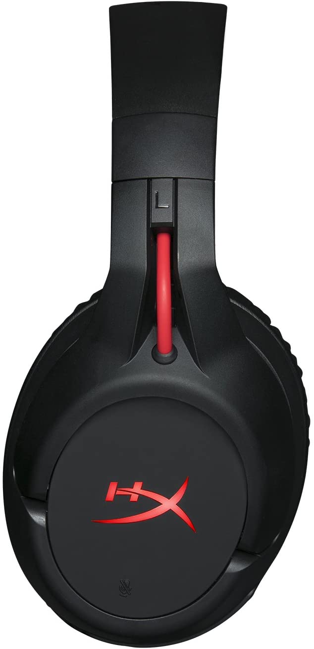 HyperX Cloud Flight Wireless Gaming Headset with Long Lasting Battery Detachable Noise Cancelling Microphone, Red LED Light, Bass, Comfortable Memory Foam for PS4 PC PS4 Pro (HX-HSCF-BK/AM)