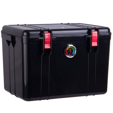 Eirmai R21 Moisture-Proof Dry Box 24-Liters with Dehumidifier Hygrometer Sponge Pad (Fits 1 DSLR and 6 Lenses) Black