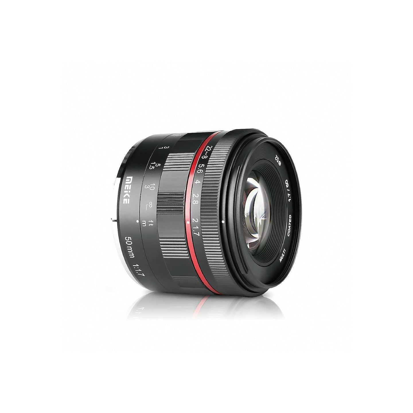 Meike 50mm f/1.7 Full Frame Prime Lens with Manual Focus Mode for Canon RF Mount Cameras EOSR5 EOSR6 EOS-R EOS-RP