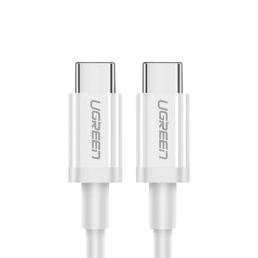 [CLEARANCE] UGREEN 60W USB 2.0 Type C Male to USB-C Male Data Cable 480Mbps Quick Charge 3.0 (White) (0.5M) | 60517