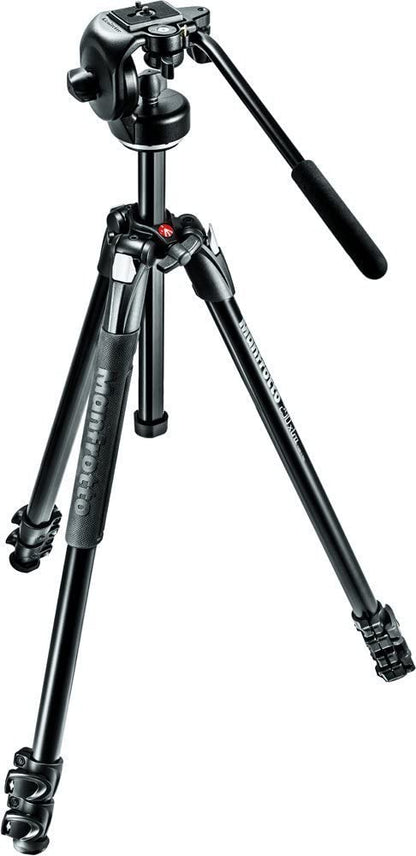 Manfrotto 290 Xtra Aluminum Tripod with 128RC Micro Fluid Video Head