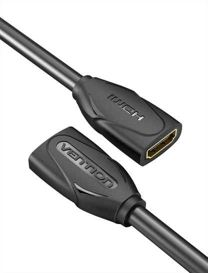 [CLEARANCE] Vention HDMI Extension Cable 4K/60Hz (Female to Female) 0.5 Meters Cord with Gold Plated Interface Anti-Oxidation (AAX)