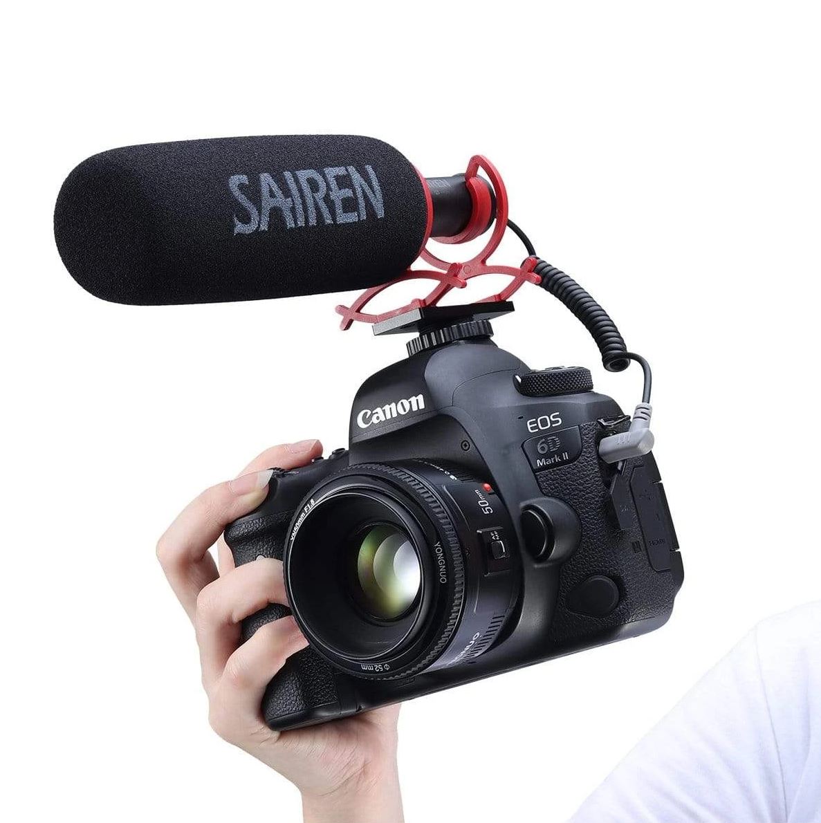 SAIREN by Ulanzi Q3 Cardioid Directional Microphone Aluminum Alloy for Cameras Smartphones Tablets Laptops Etc.