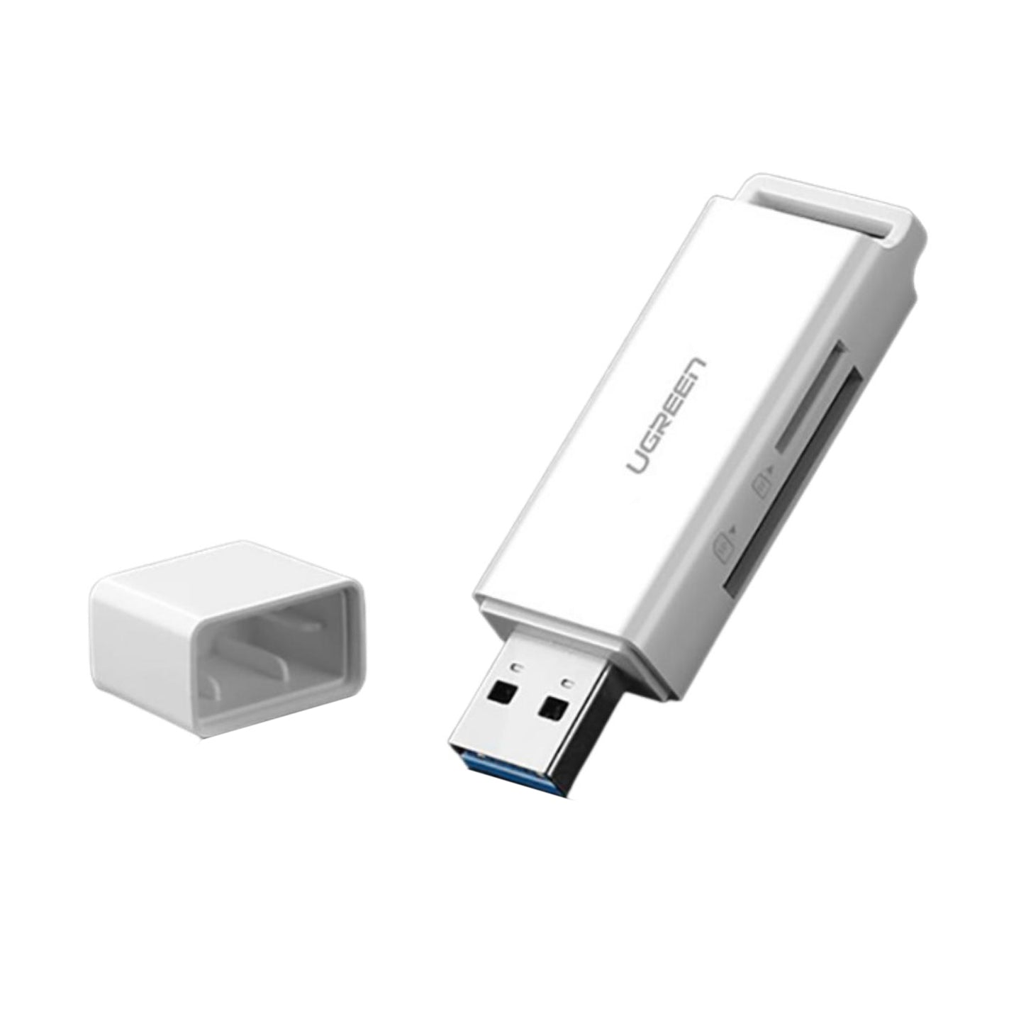 UGREEN High Speed USB 3.0 A Male to SD & TF Dual Card Reader Adapter with 5Gbps Data Transmission Speed | 40753