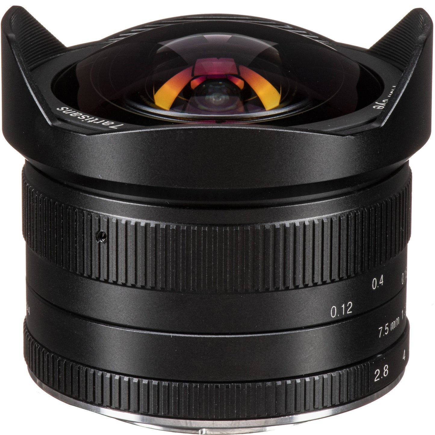 7Artisans 7.5mm f2.8 APS-C Photoelectric Manual Fisheye Prime Lens for Panasonic Olympus Micro Four Thirds MFT M4/3 Mirrorless Cameras with Protective Lens Cap Removable Lens Hood